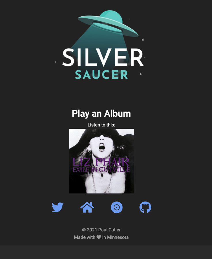 Discogs returning an album image of Liz Phair's Exile in Guyville